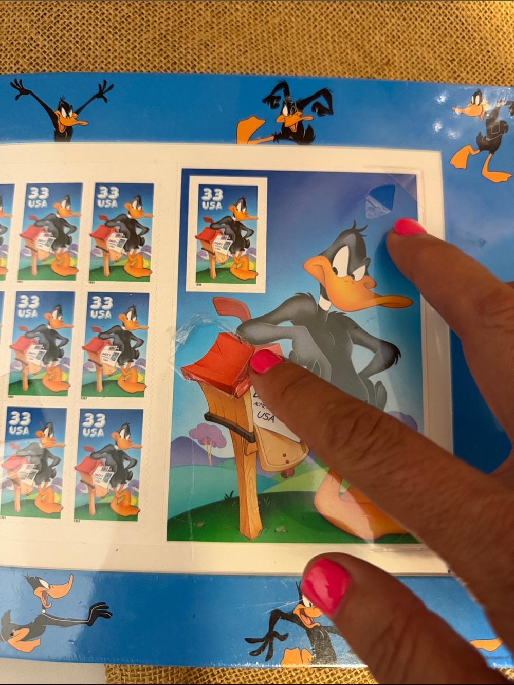 Y2K USPS Vintage Matted DAFFY DUCK Stamp Sheets Sets-(MNH) SEALED 1991-2000 - Picture 4 of 7